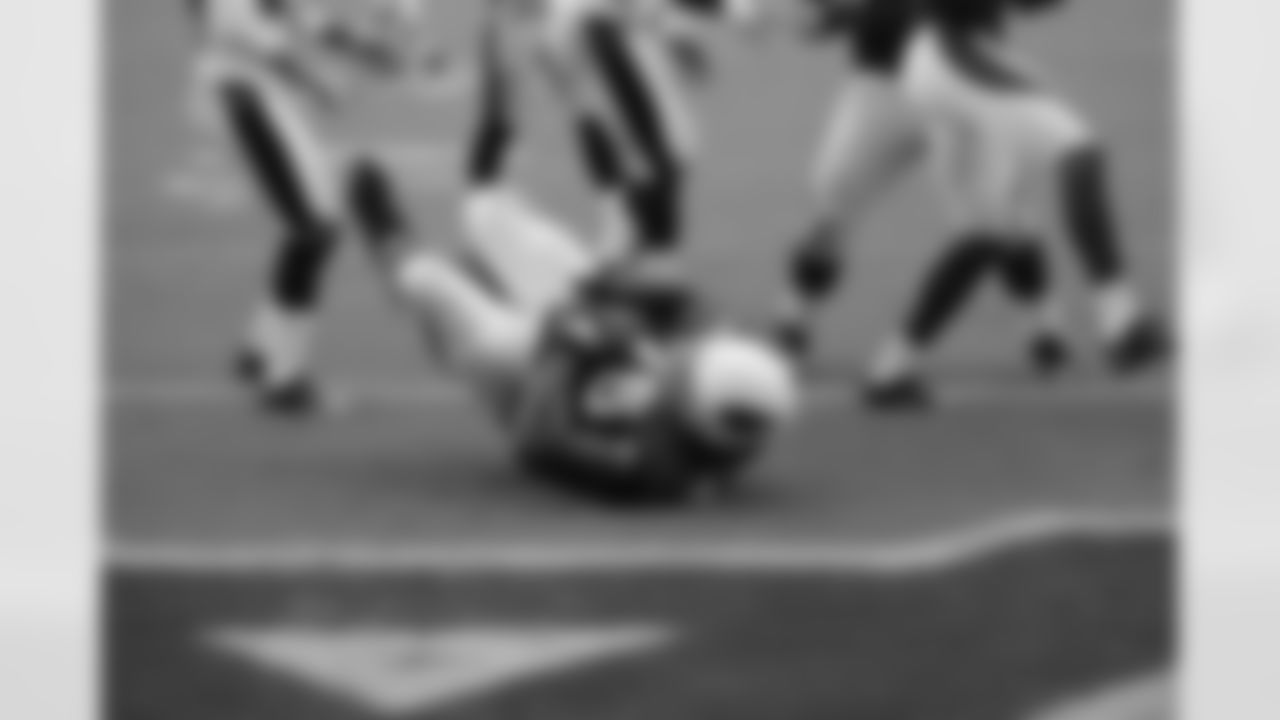 Levi brown picks up Hall's fumble and scores the tying TD