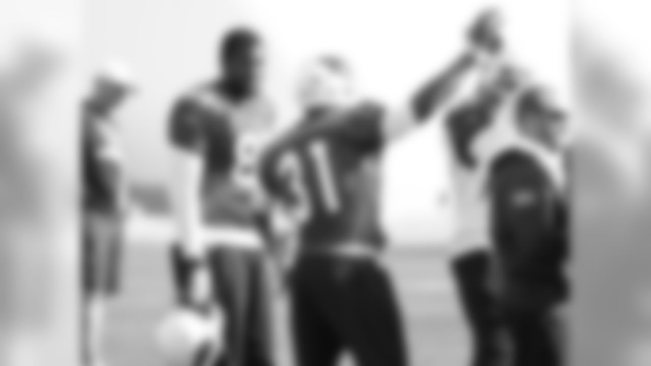 TE Darren Fells (left) and RB David Johnson