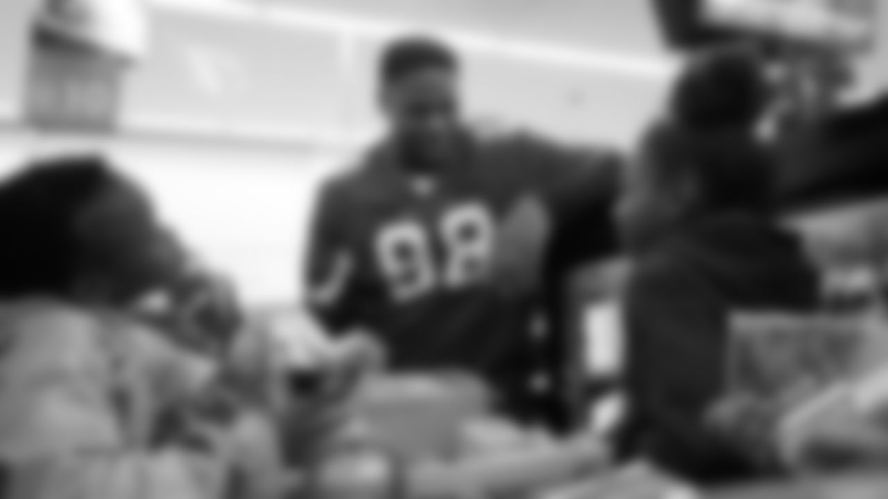 DT Corey Peters at a Shop with a Jock shopping spree.