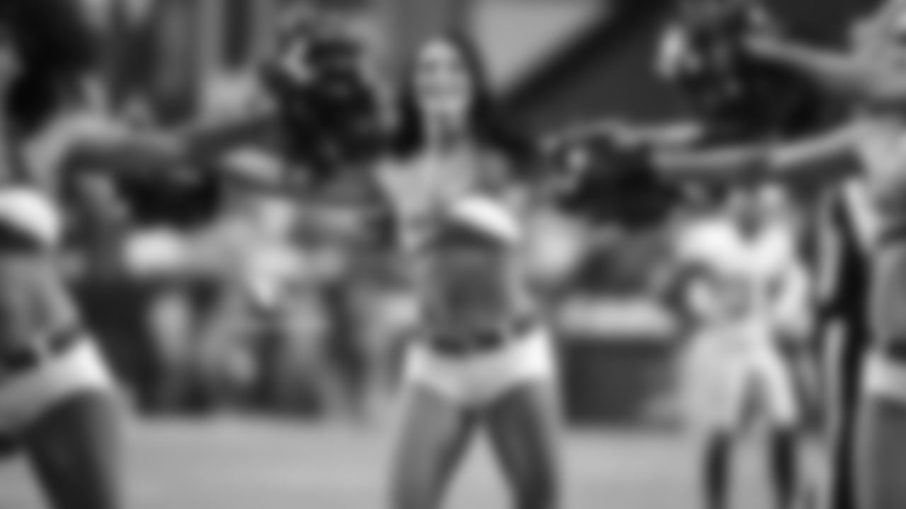 Images of Cardinals cheerleader Kelsie during the 2018 season
