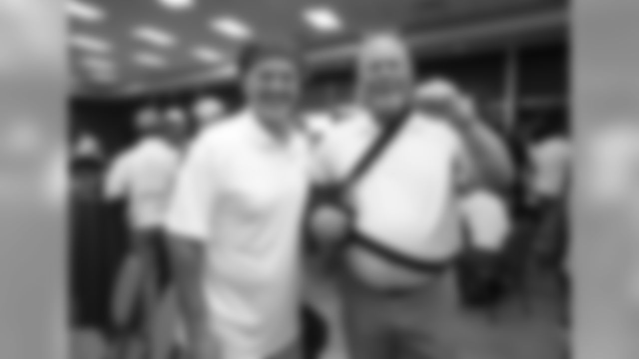 Colts coach Chuck Pagano (left) with Bruce Arians