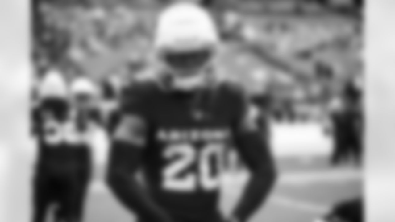 Arizona Cardinals cornerback Marco Wilson (20) during the Week 1 regular season game between the Arizona Cardinals and the Washington Commanders on Sunday, Sep 10, 2023 in Landover, MD.