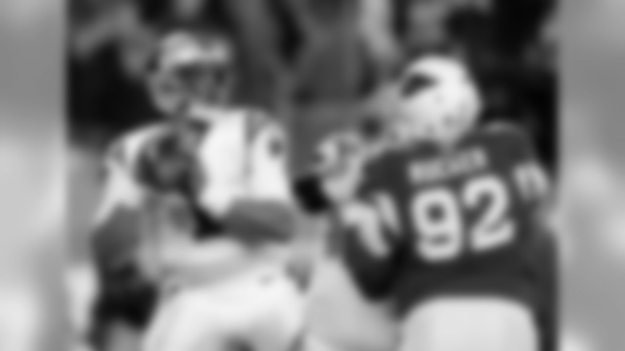 DT Frostee Rucker pressured QB Cam Newton