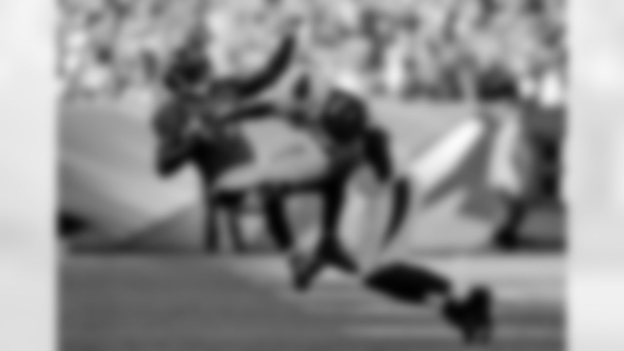 Week 4 at Denver: There could be some more big hits, like this one by S Tony Jefferson on Broncos WR Emmanuel Sanders last year