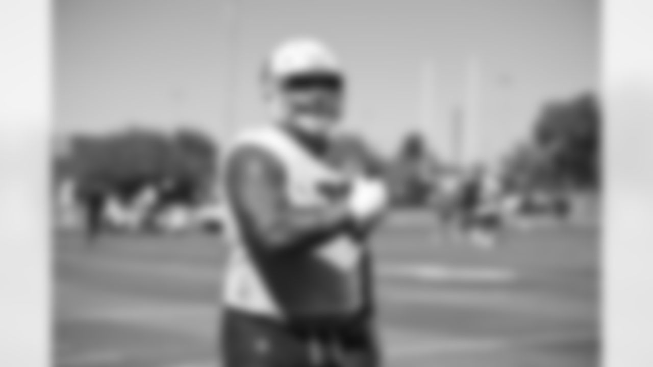 Arizona Cardinals offensive lineman Will Hernandez (76) during practice at the Dignity Health Training Facility on Wednesday, October 11, 2023 in Tempe, AZ.
