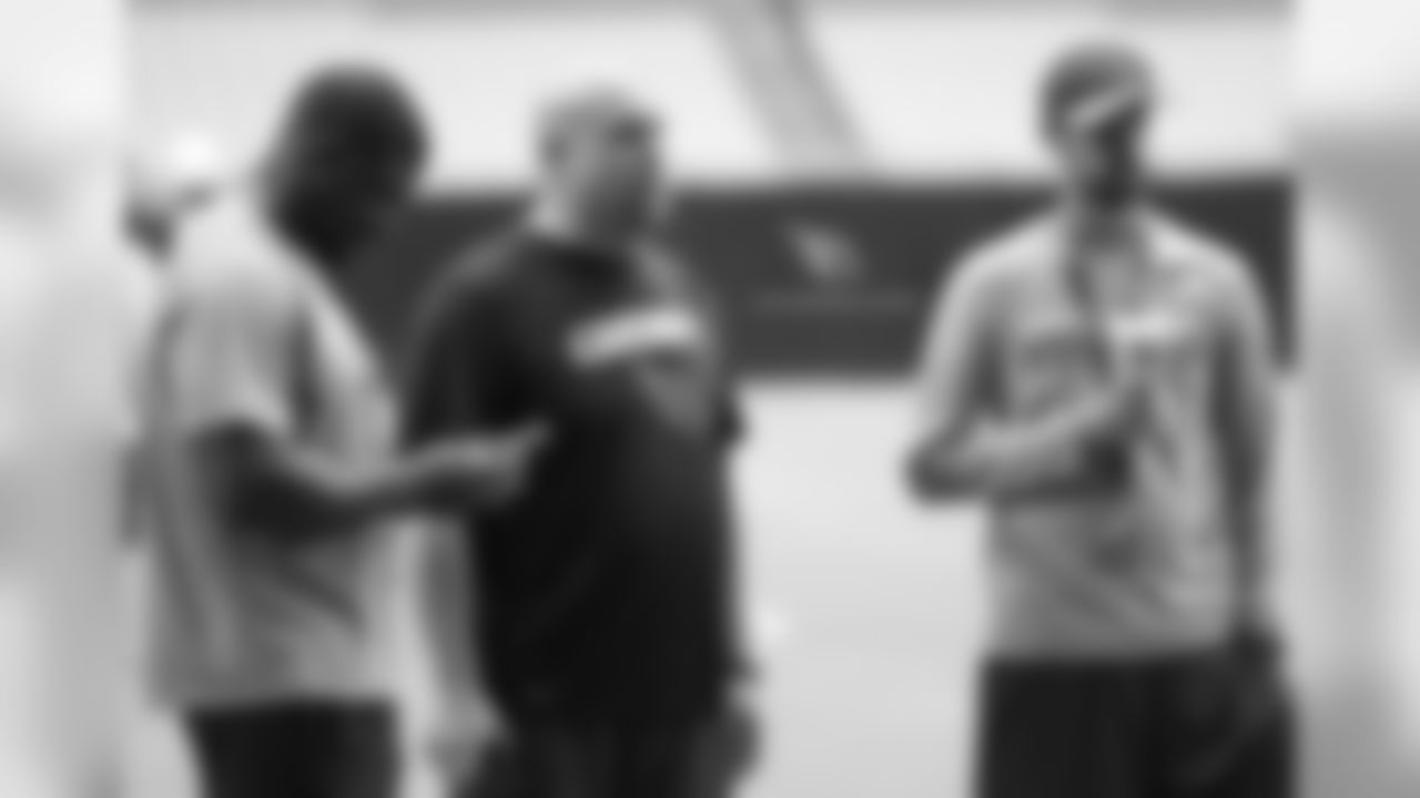 Scout Adrian Wilson, General Manager Steve Keim and director of football administration Mike Disner