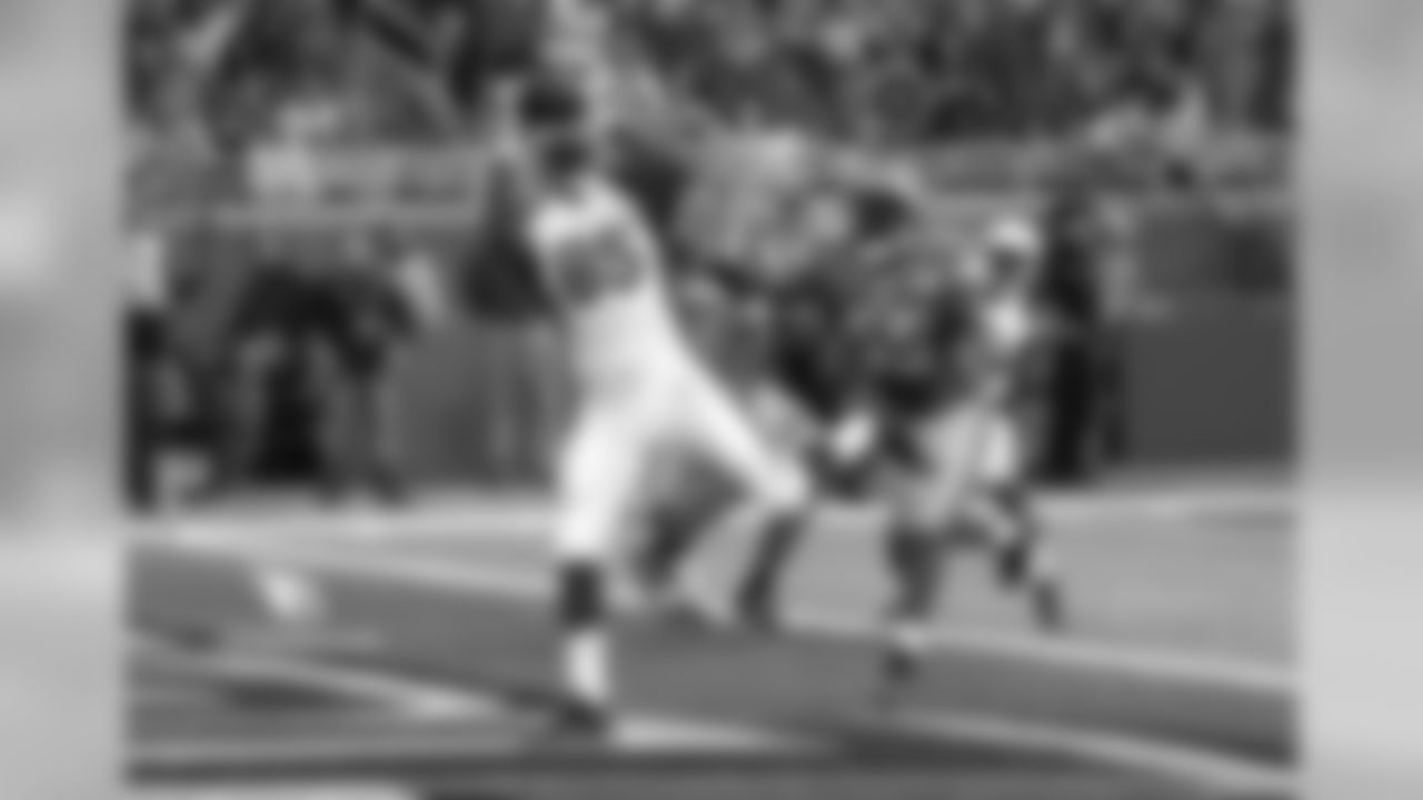 TE Darren Fells catches a touchdown pass