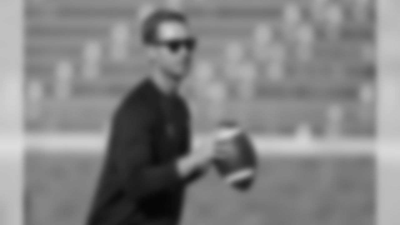 Texas Tech head coach Kliff Kingsbury tosses a ball before an NCAA college football game against Southern Methodist Friday, Aug. 30, 2013, in Dallas. Texas Tech won 41-23.
