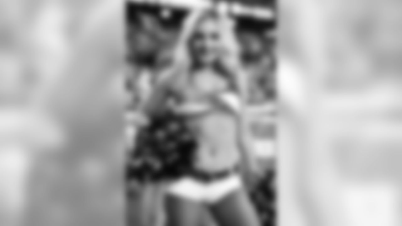 Images of Cardinals cheerleader Shelby during the 2019 season