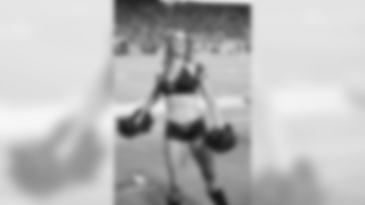 Images of Cardinals cheerleader Melanie from the 2018 season