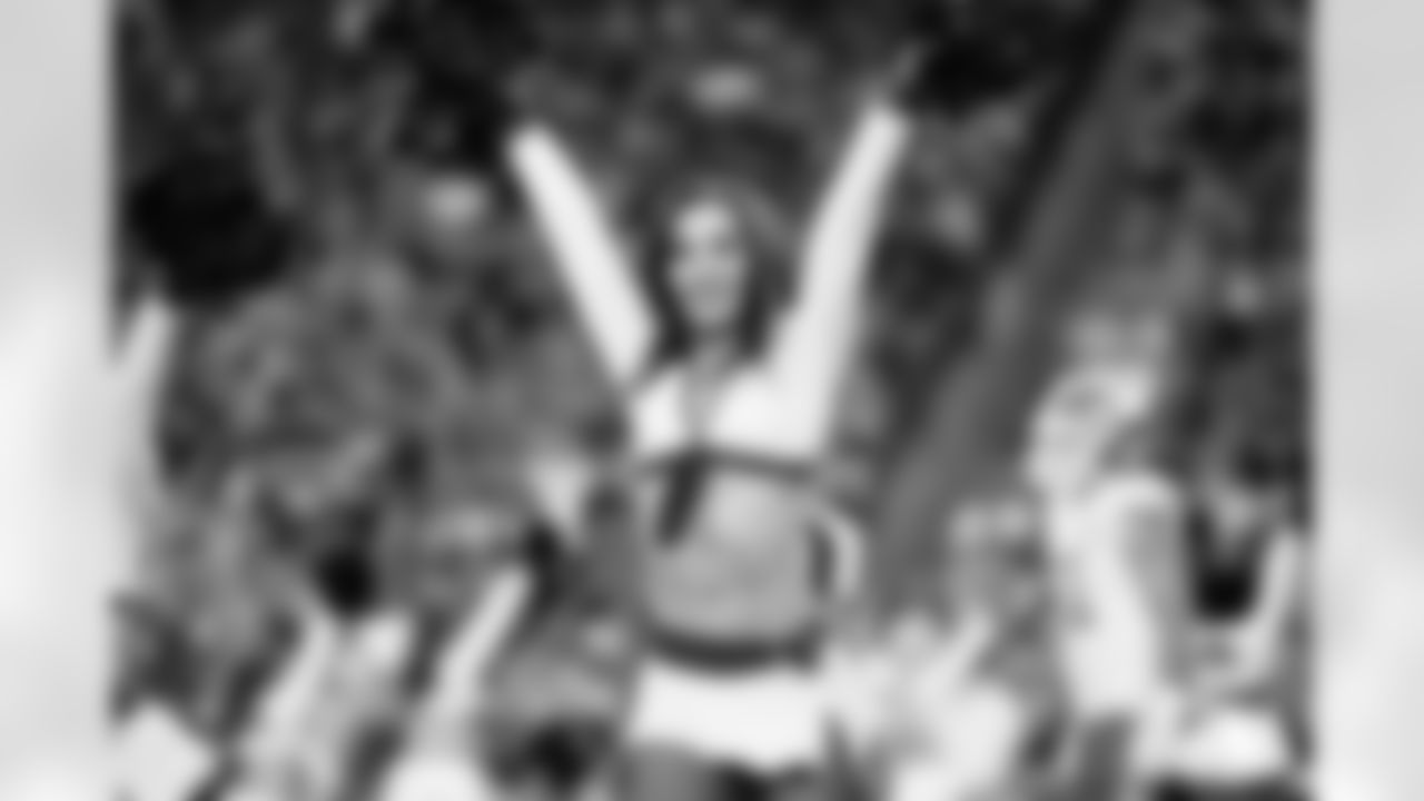 The Arizona Cardinals Cheerleaders during the week 2 preseason game against the Kansas City Chiefs on August 19, 2023.