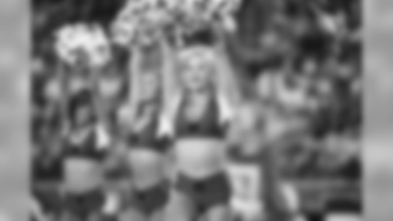 Images of Cardinals cheerleader Coley during the 2019 season