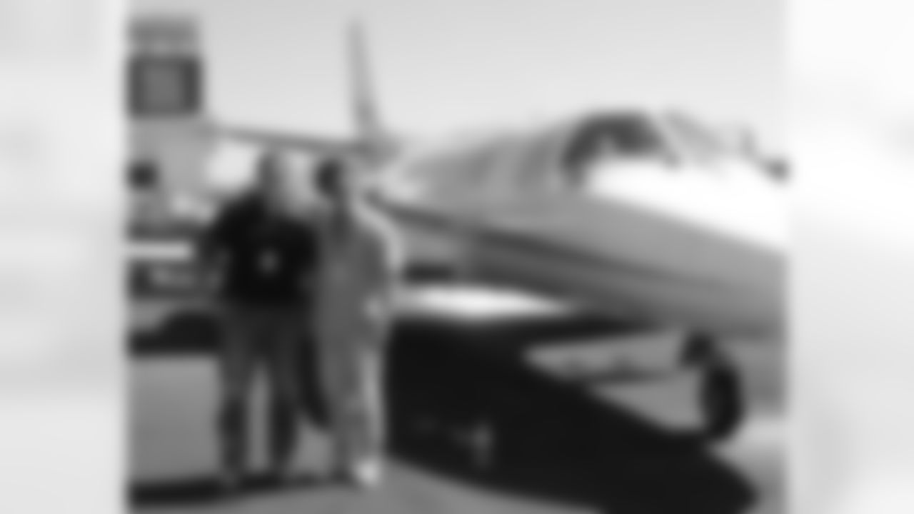 Michael Bidwill (right) and co-pilot Curtis Hoopes