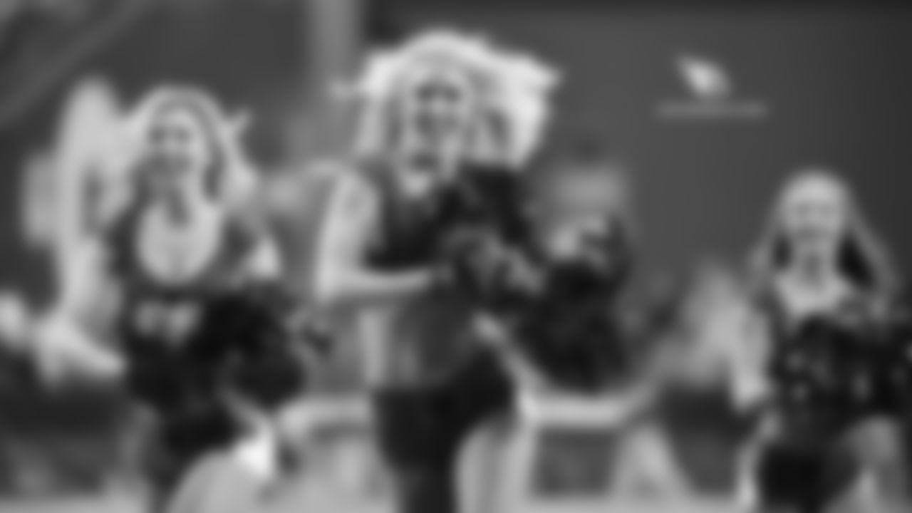 Images of Cardinals cheerleader Ashley from the 2018 season