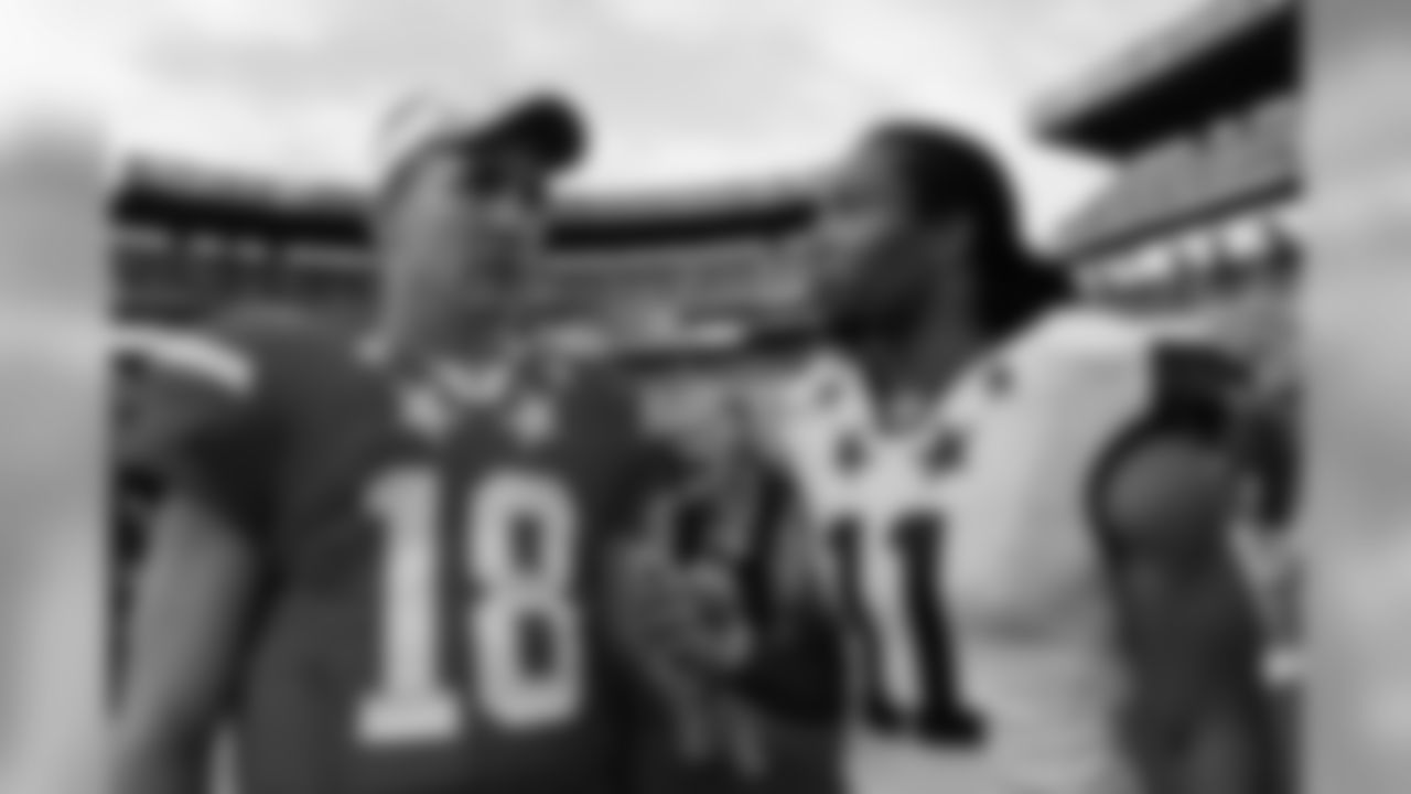 2011: WR Larry Fitzgerald with Peyton Manning.