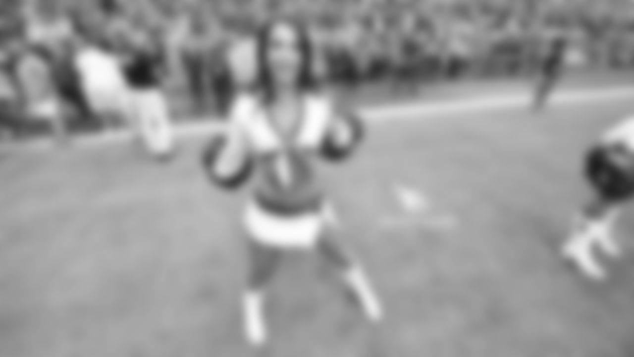 Images of Cardinals cheerleader Kelsie during the 2018 season