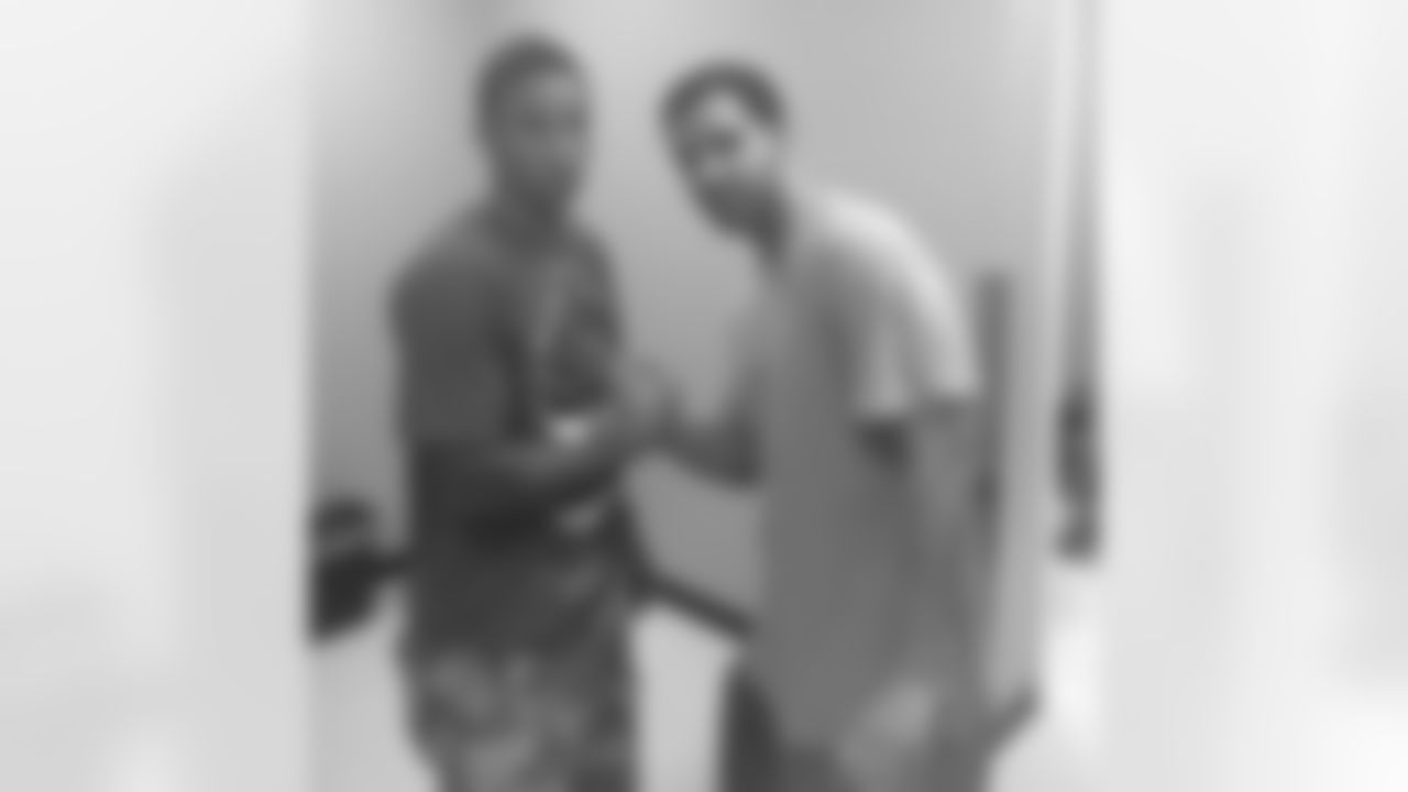 WR Brittan Golden (@brittangolden) with rapper Drake