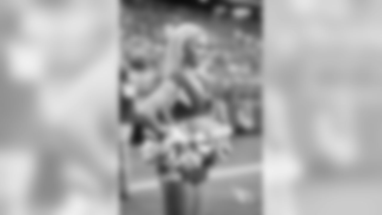 Images of Cardinals cheerleader Brenan during the 2019 season