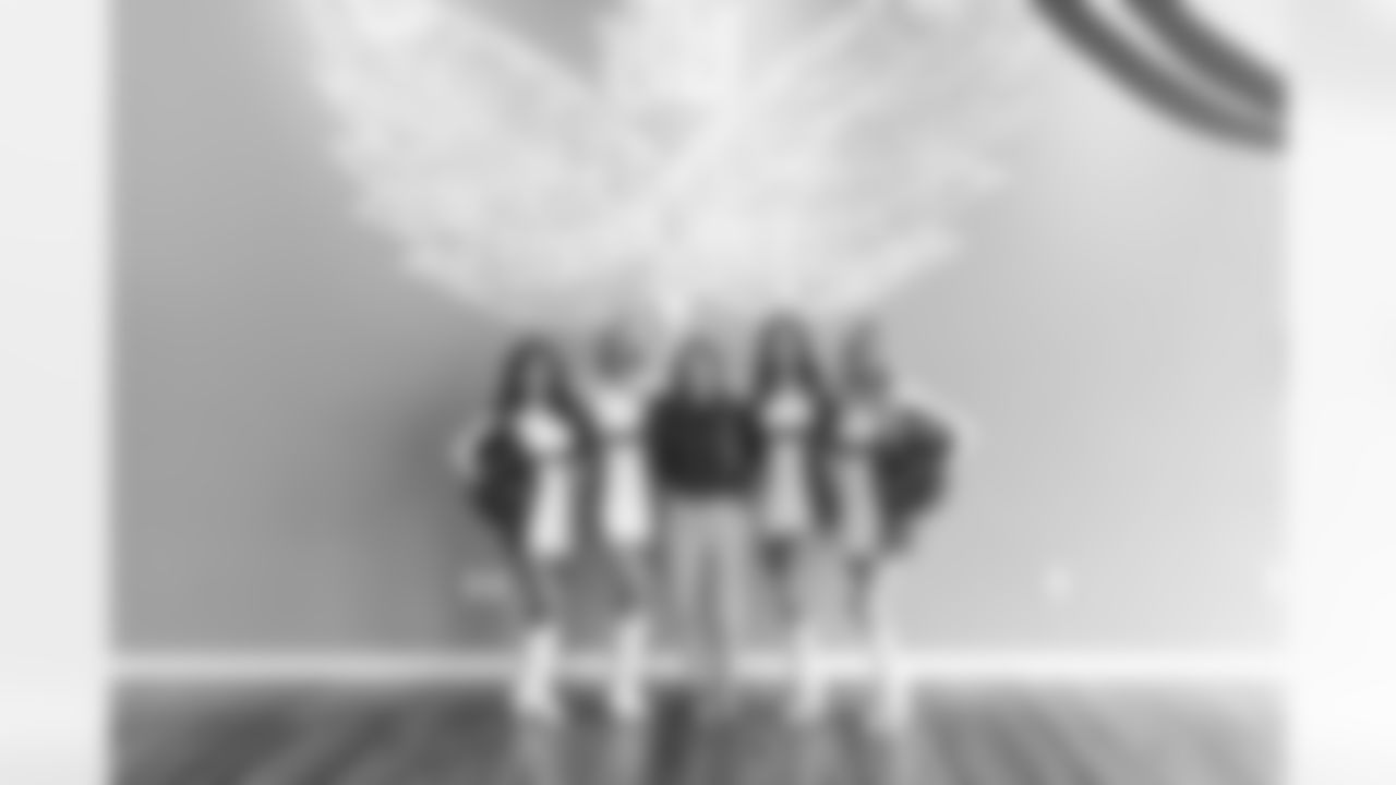 The Arizona Cardinals Cheerleaders deliver food to Elevate Yoga & Wellness as part of Women's History Month on Sunday, March 5, 2023 in Phoenix, AZ.