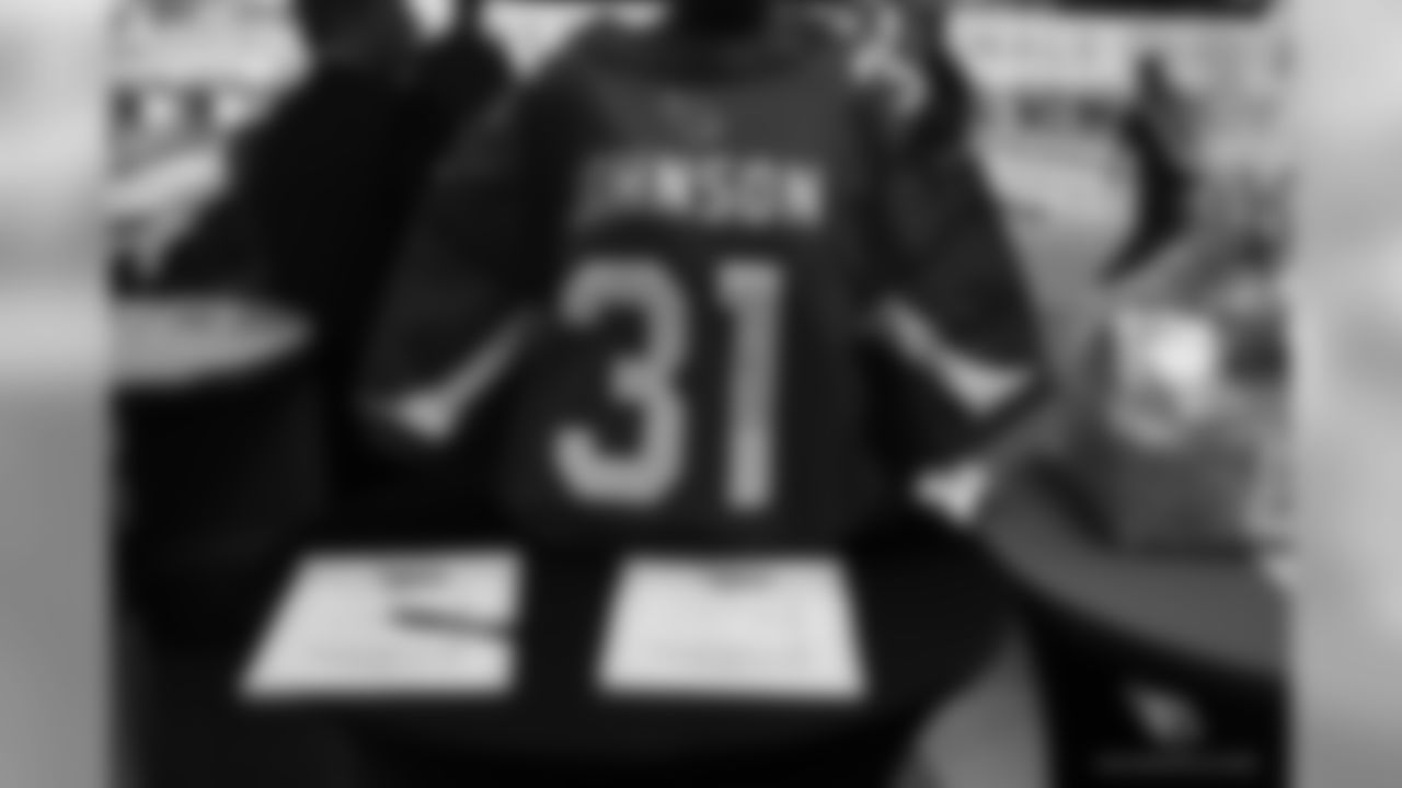 RB David Johnson's signed jersey was available for auction