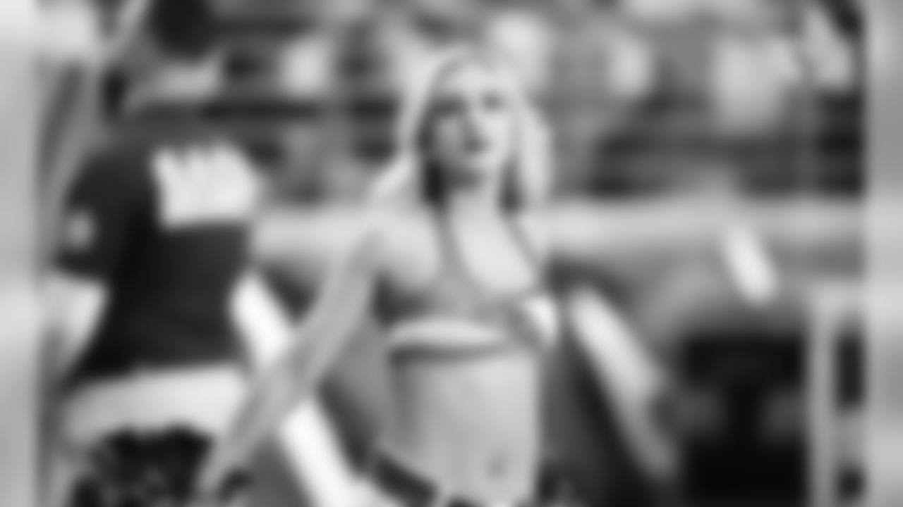 Images of Cardinals cheerleader Shelby during the 2019 season