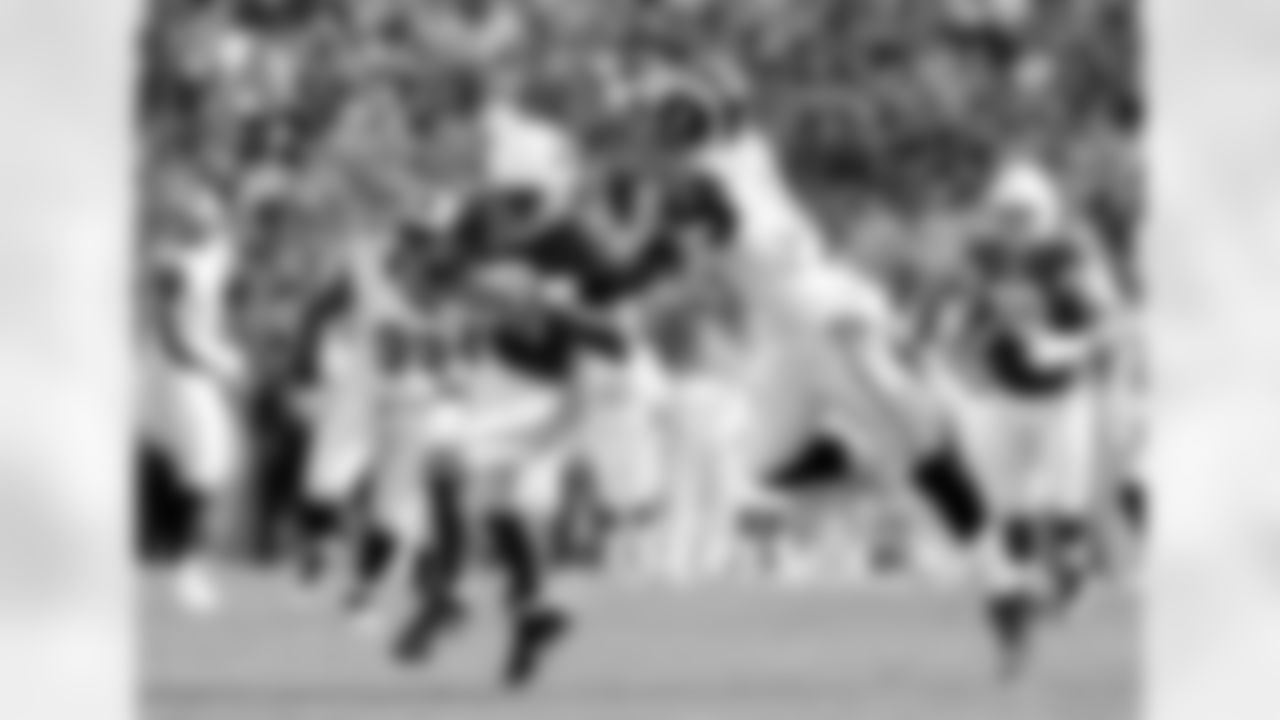 WR Larry Fitzgerald with the catch. With five on the day, Fitzgerald finished the season with an NFL-high 107 receptions.