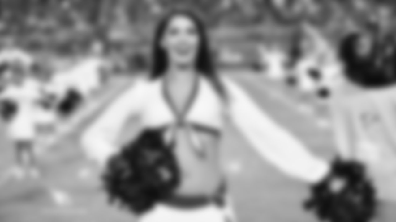 Images of Cardinals cheerleader Nikki S. during the 2018 season