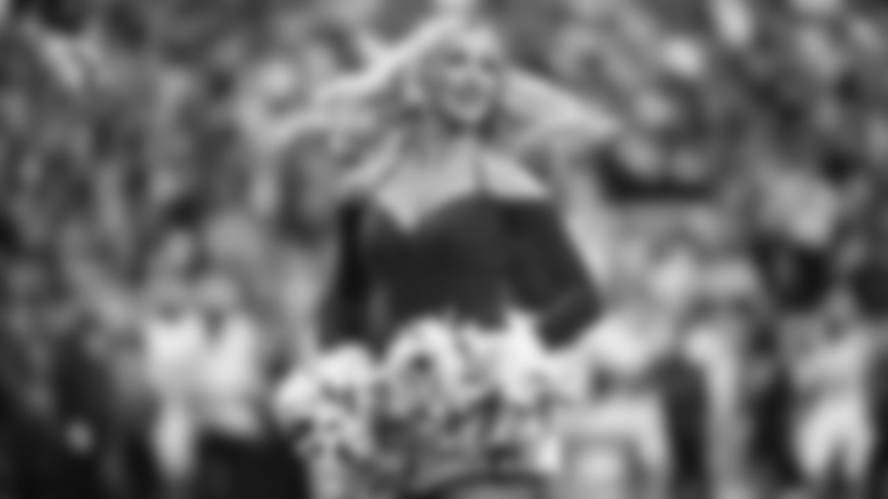 Images of Cardinals cheerleader Savannah during the 2019 season