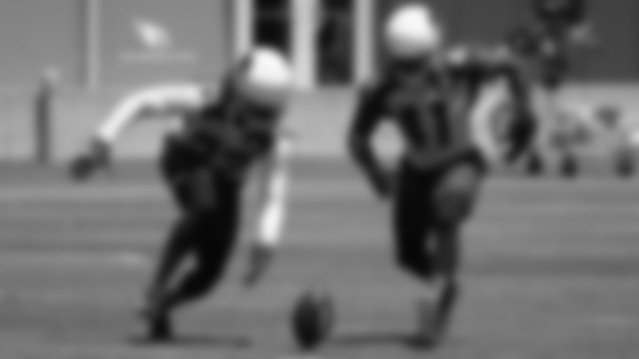 CB Bené Benwikere and S Antoine Bethea chase a fumble