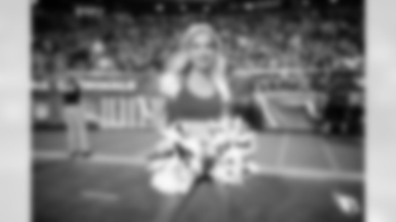 The Arizona Cardinals Cheerleaders during the game against the New England Patriots on Monday, Dec. 12, 2022 in Glendale, AZ.