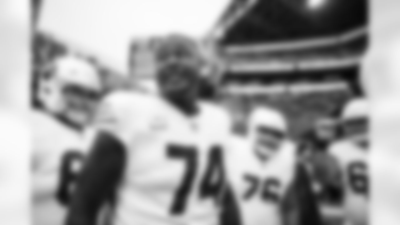 Arizona Cardinals offensive lineman D.J. Humphries (74) during the Week 7 regular season game between the Arizona Cardinals and the Seattle Seahawks on Sunday, Oct 22, 2023 in Seattle, WA.