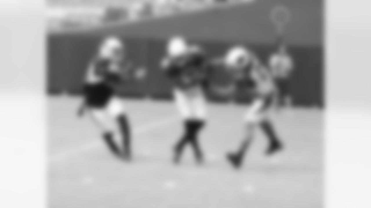 CB Patrick Peterson tries to strip RB Andre Ellington of the ball