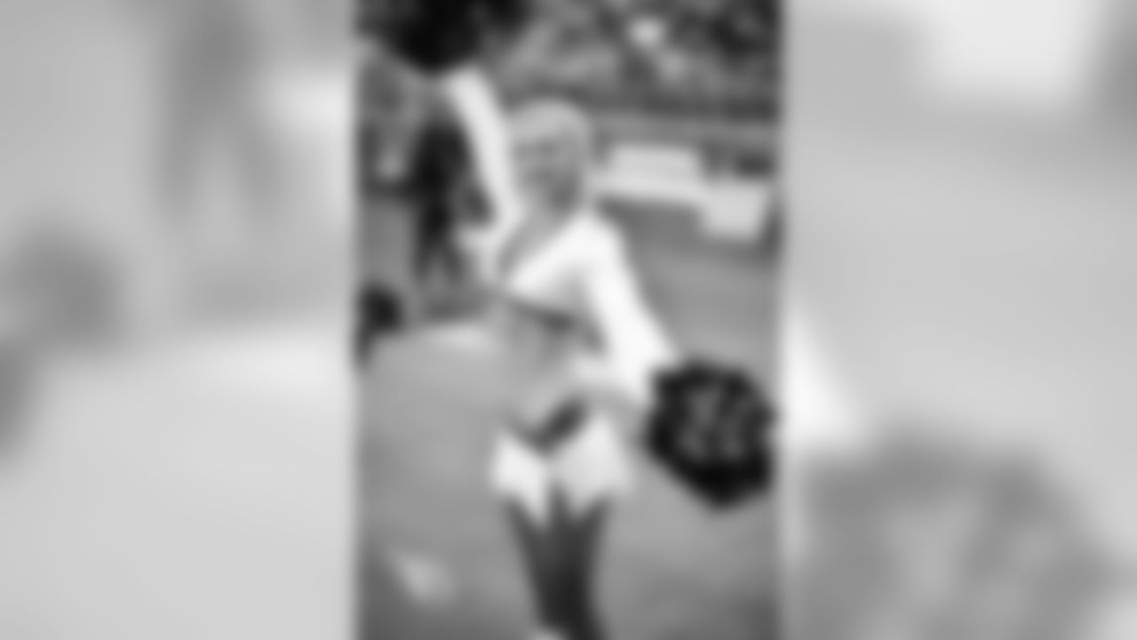 Images of Cardinals cheerleader Brenan during the 2019 season