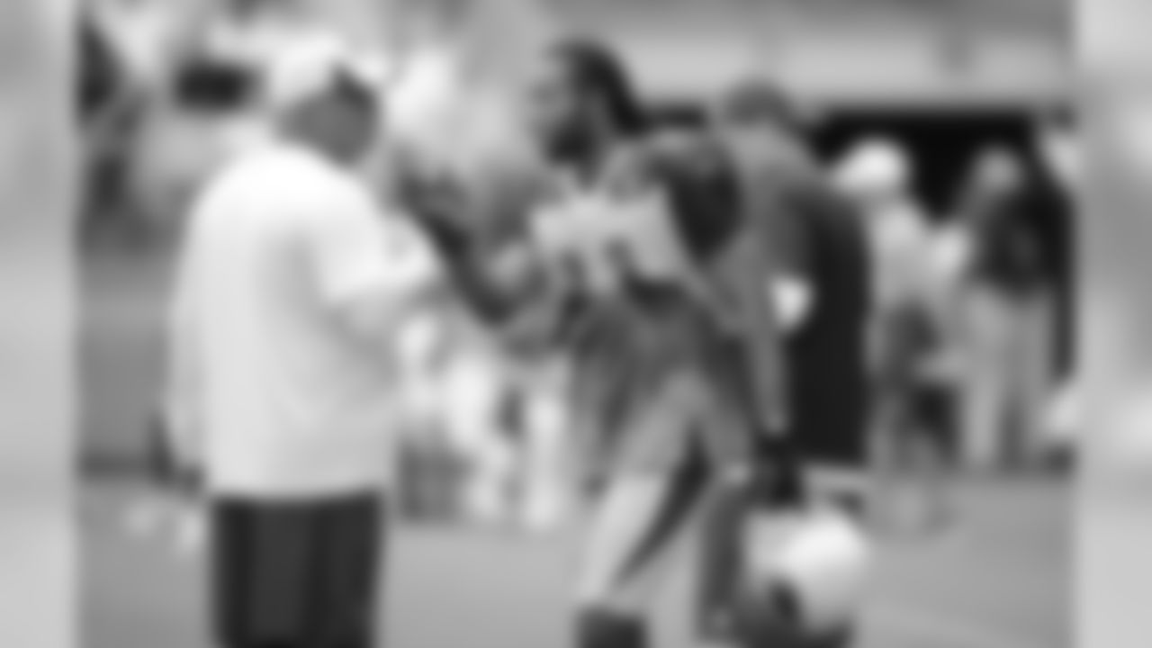 Bruce Arians and WR Larry Fitzgerald discuss important things