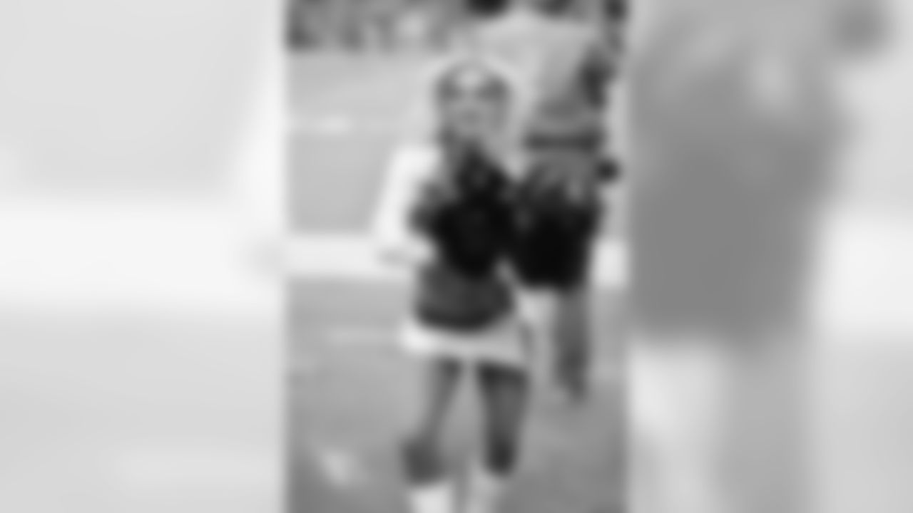 Images of Cardinals cheerleader Shelby during the 2019 season