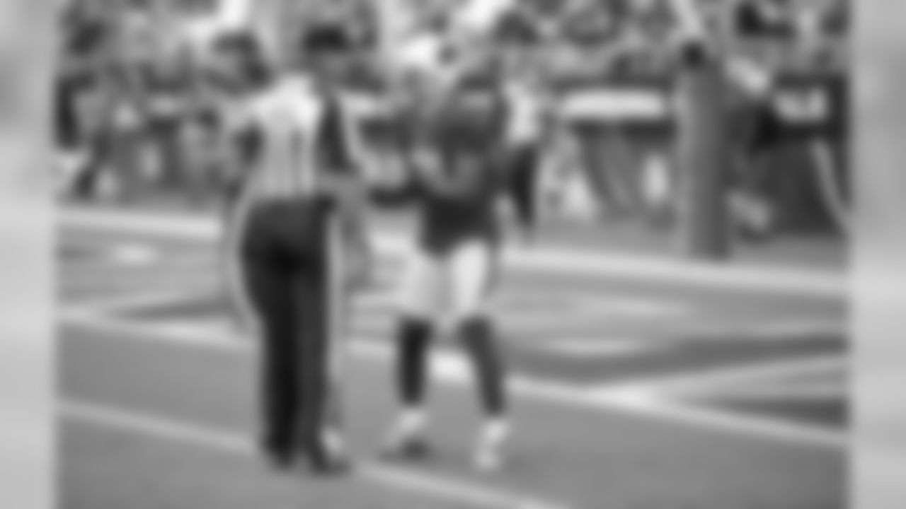 Peterson pleads his case to the referee