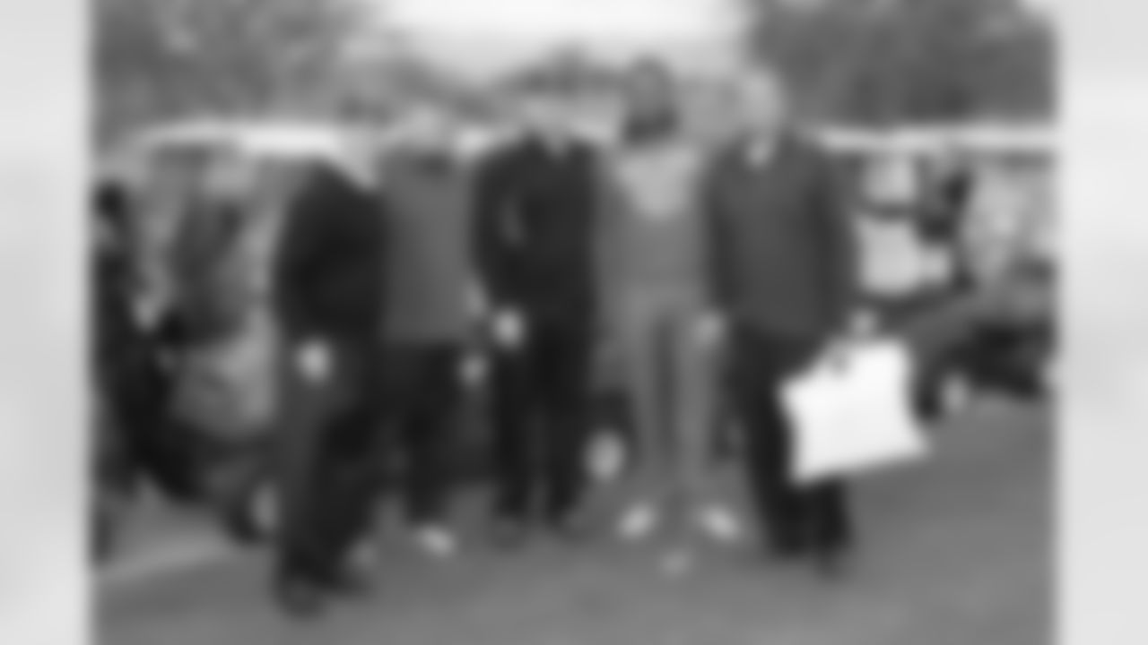 Franks Sanders with members of his scramble