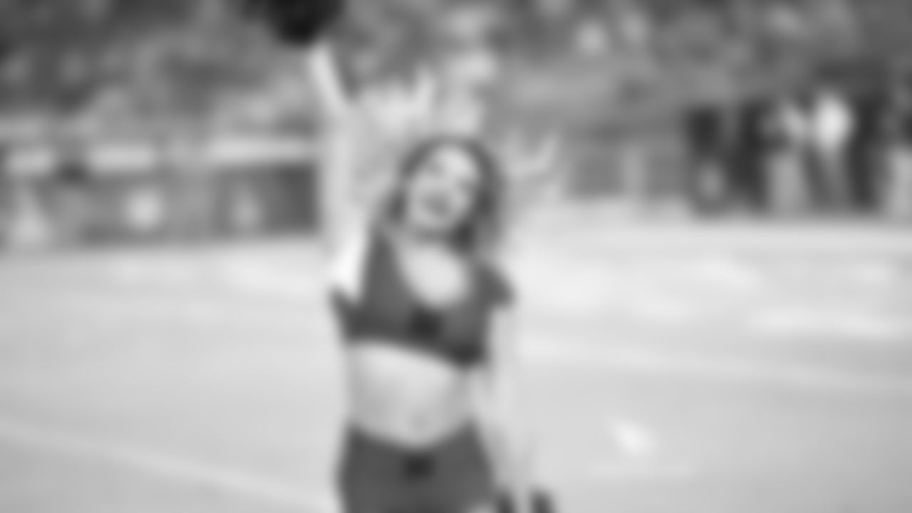 Images of Cardinals cheerleader Alexis from the 2018 season