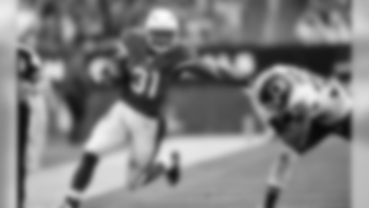 RB David Johnson with the stiff arm