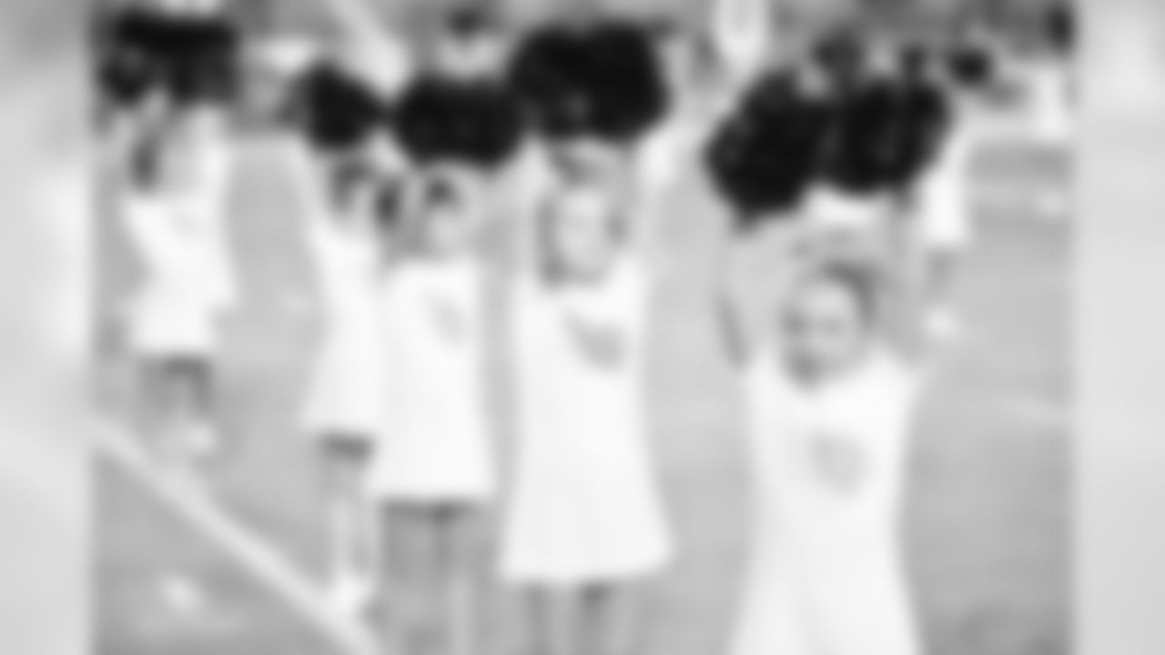 Images of the junior cheerleaders during the Chargers' game