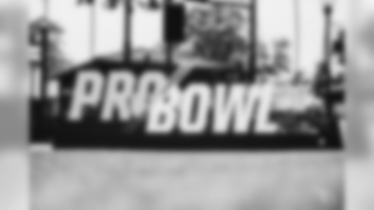 Images of the Cardinals Pro Bowlers at practice ahead of Sunday's game