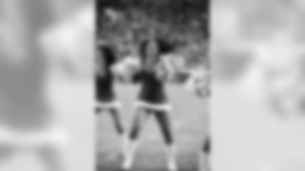 Images of Cardinals cheerleader Tequasia during the 2019 season