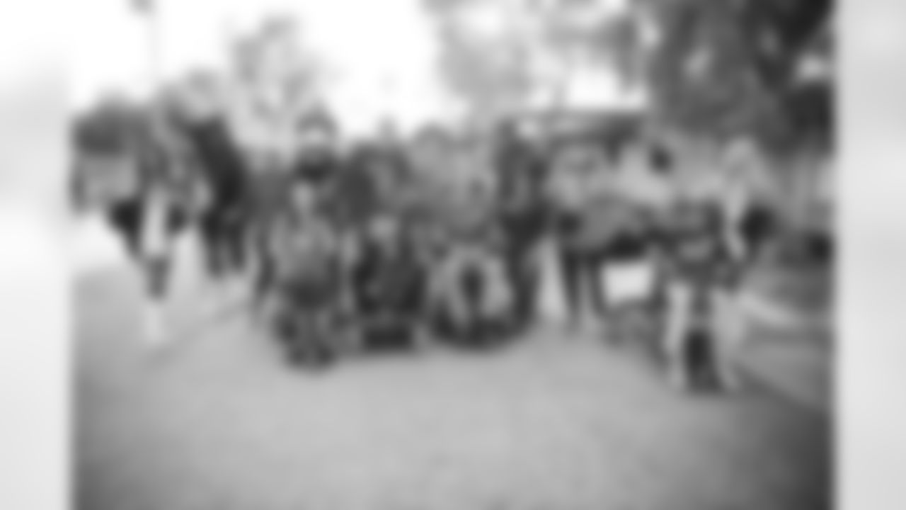 The Arizona Cardinals visit Hunkapi Farms to work with therapy horses and families with ALS on Saturday, May 13, 2023 in Scottsdale, AZ.
