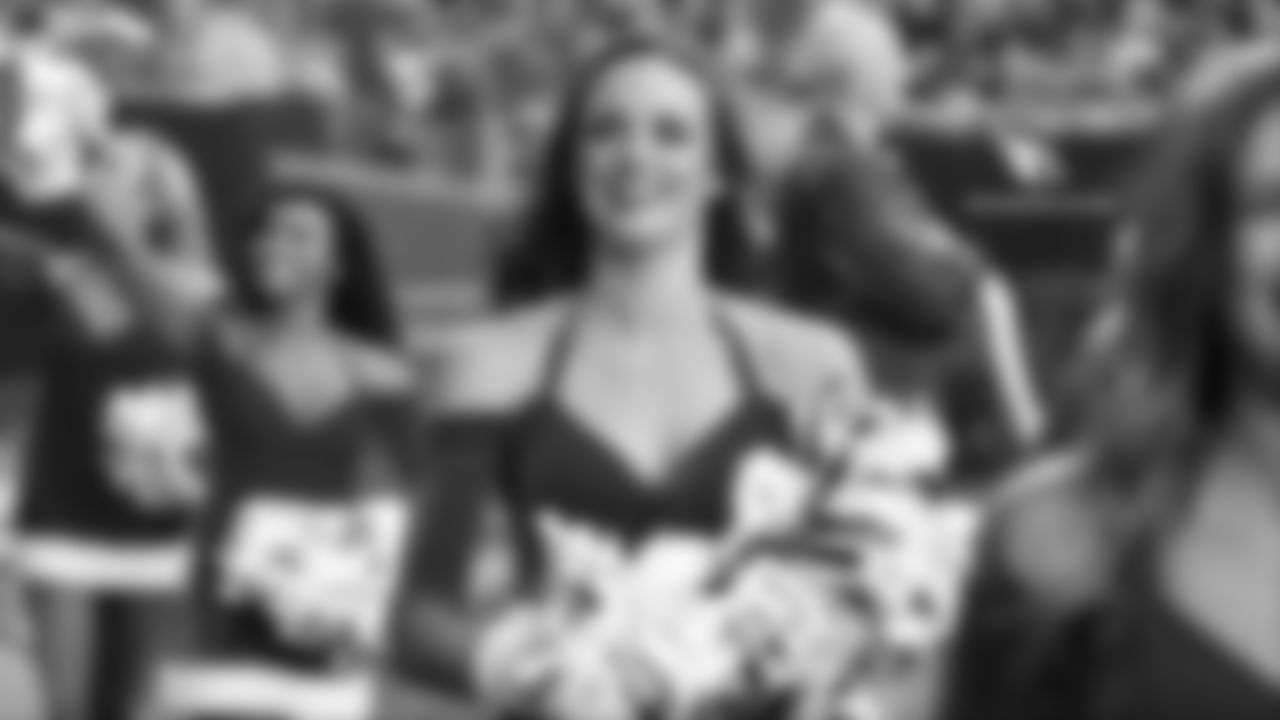 Images of Cardinals cheerleader Melanie from the 2018 season