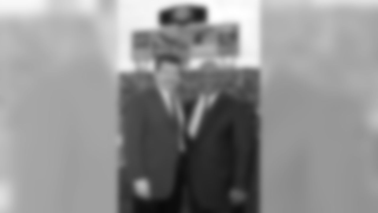 Team president Michael Bidwill (left) and General Manager Rod Graves before the game