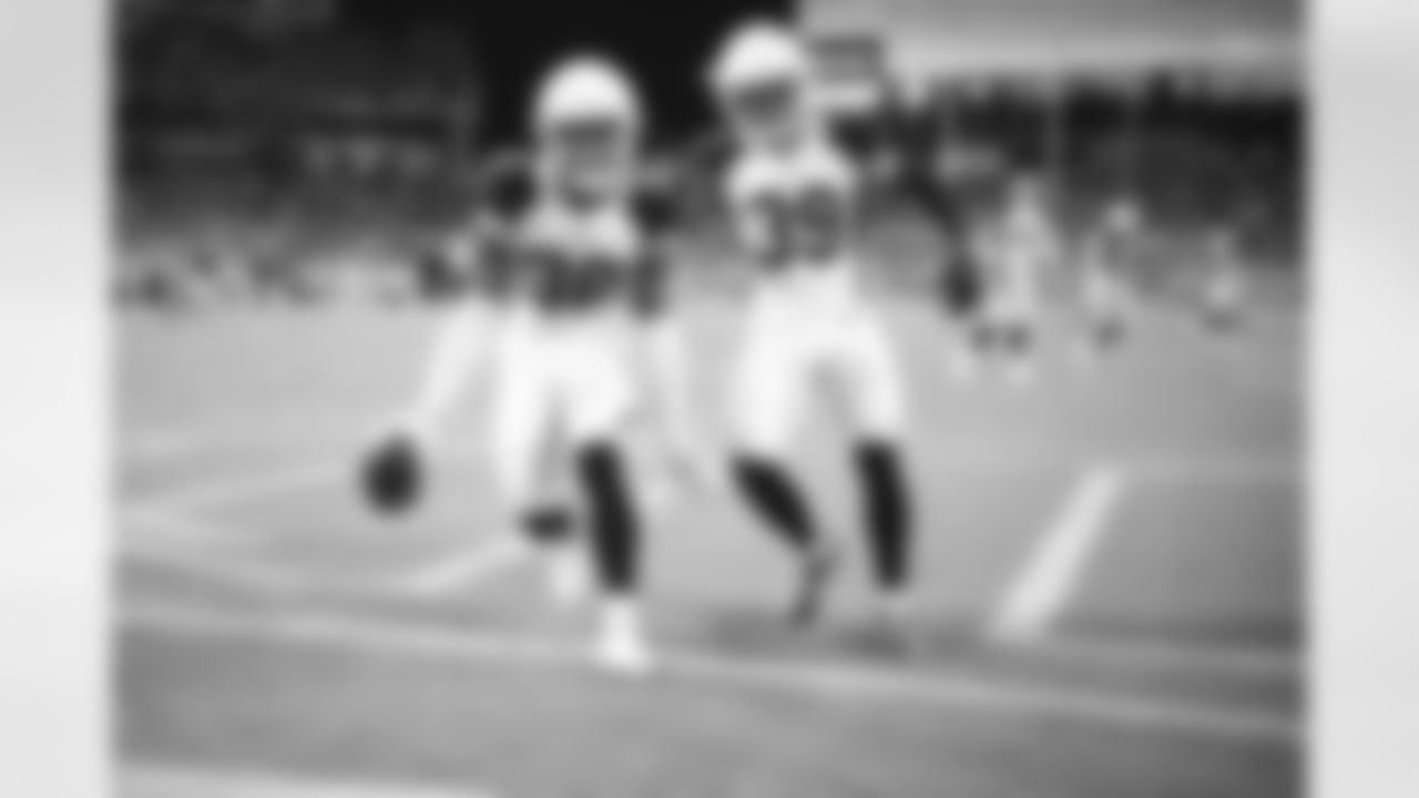 Arizona Cardinals safety James Wiggins (38) and Arizona Cardinals cornerback Jace Whittaker (39) during the 2022 preseason game between the Arizona Cardinals and the Tennessee Titans on Saturday, Aug. 27, 2022 in Nashville, TN.