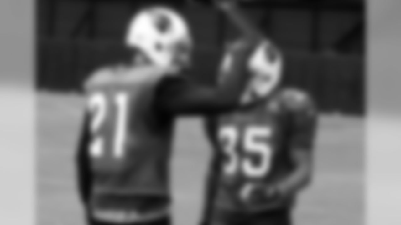 CB Patrick Peterson congratulates CB Cariel Brooks