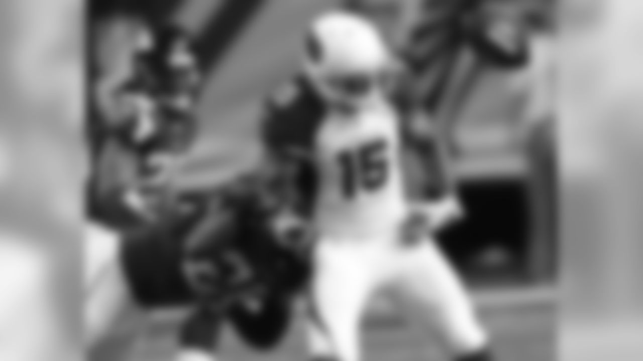 WR Michael Floyd fumbles after a catch