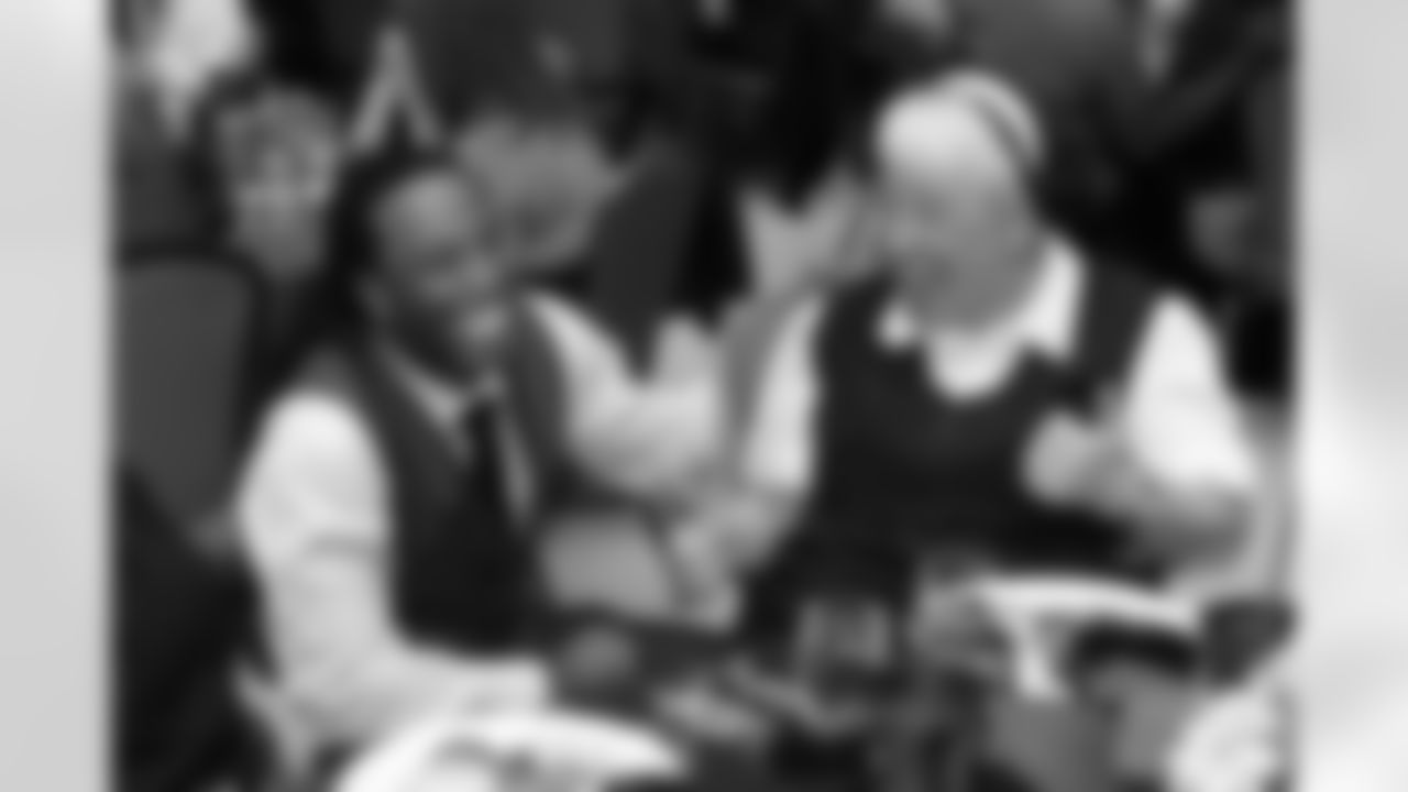 Fitzgerald and Sister Martha share a laugh