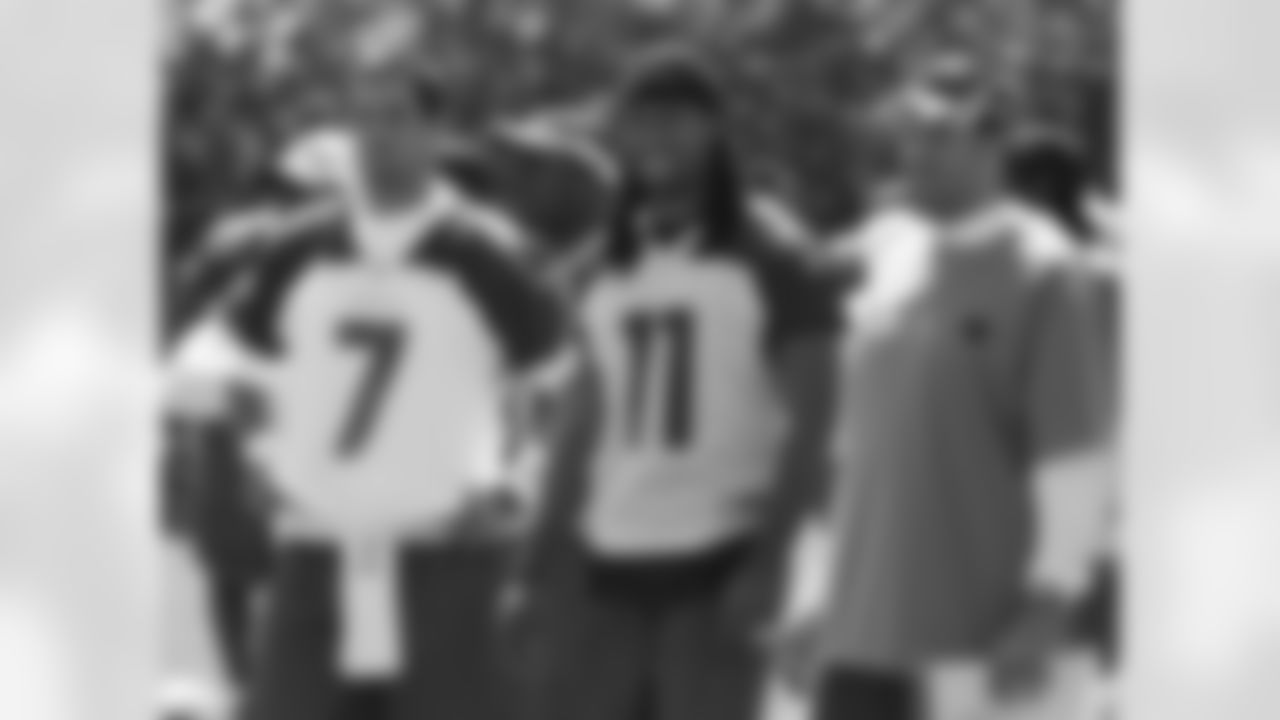 Leinart, Larry Fitzgerald and Offensive Coordinator Todd Haley